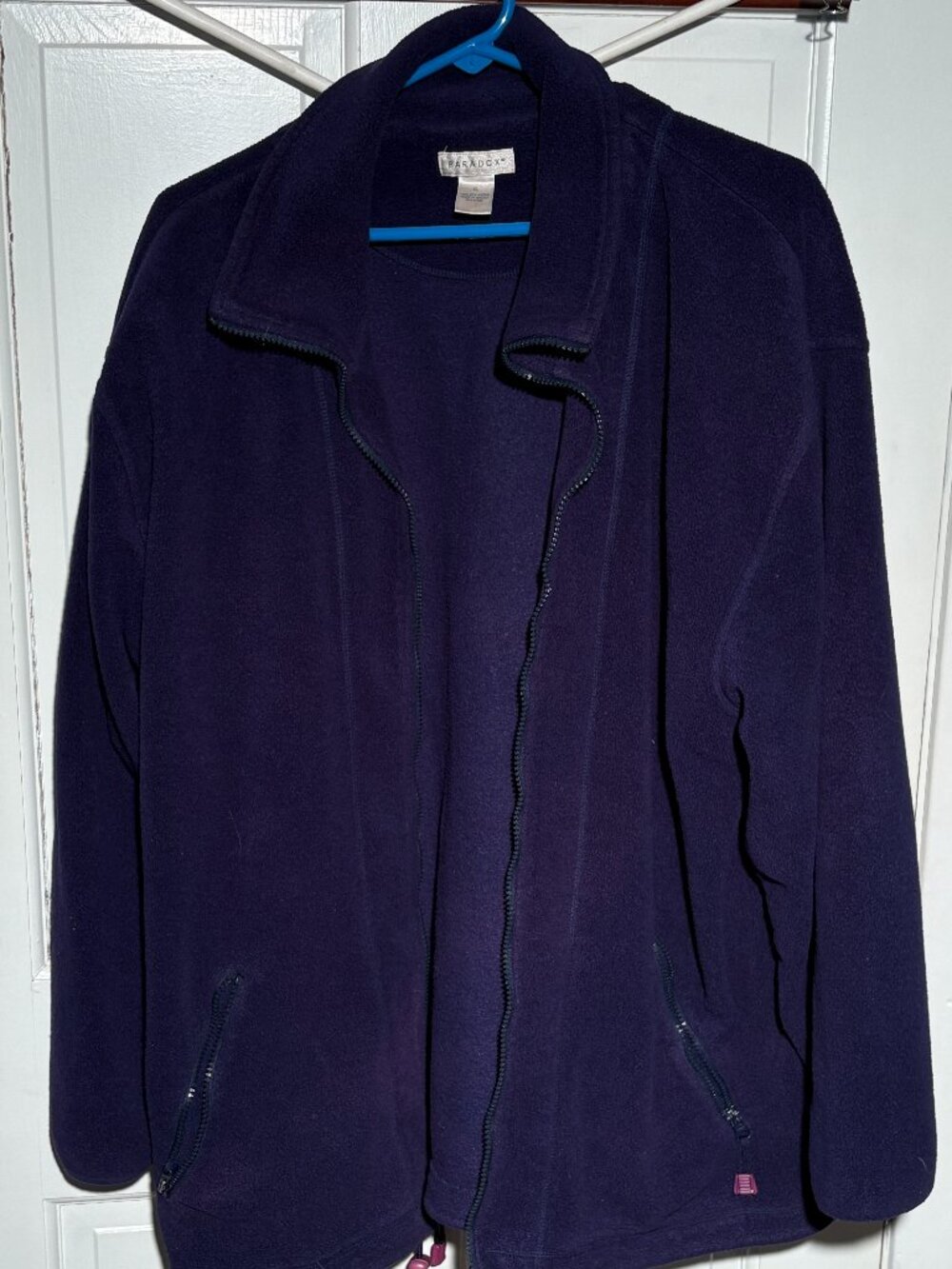 Paradox Navy Blue Full-Zip Performance Fleece Jacket - Size XL
